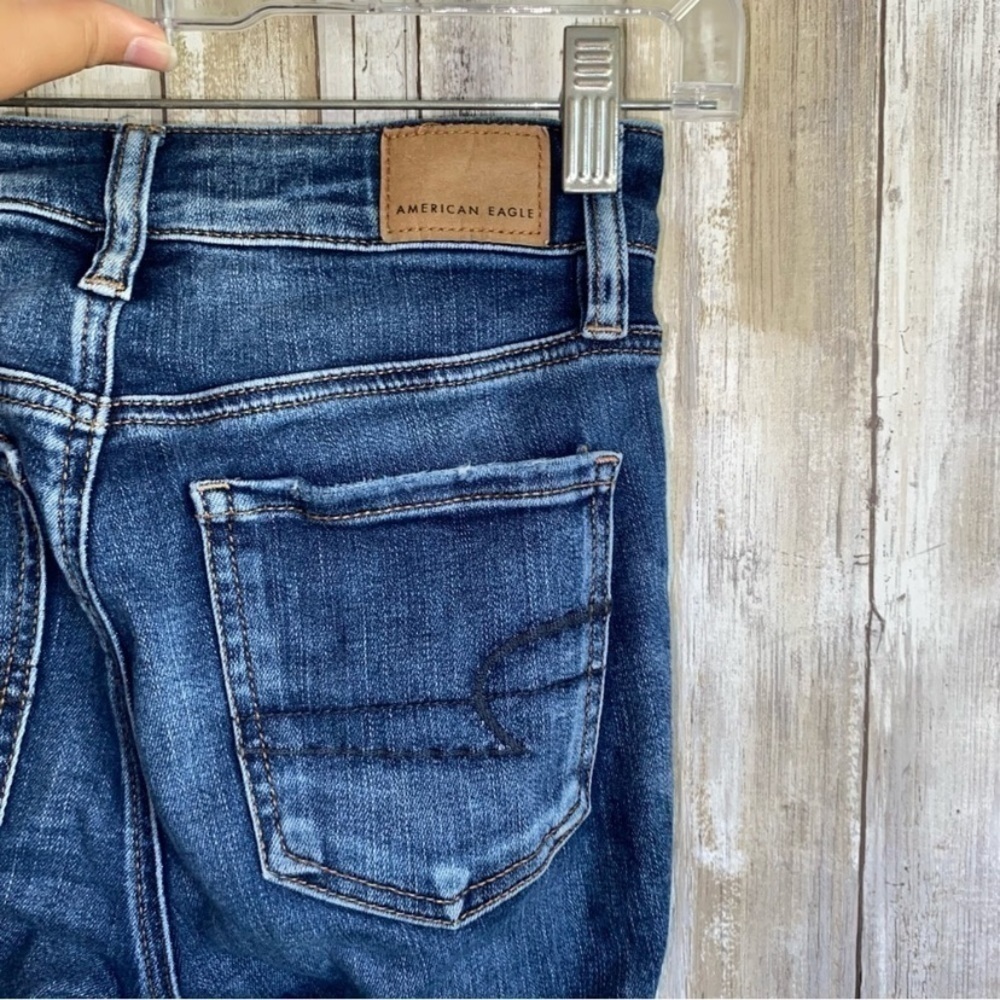 American Eagle High Rise Jegging Crop Ne(x)t Level Stretch Jeans - Picture 6 of 8